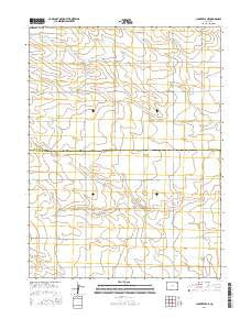 Clarkville NE Colorado Current topographic map, 1:24000 scale, 7.5 X 7.5 Minute, Year 2016