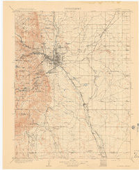 Colorado Springs Colorado Historical topographic map, 1:125000 scale, 30 X 30 Minute, Year 1909