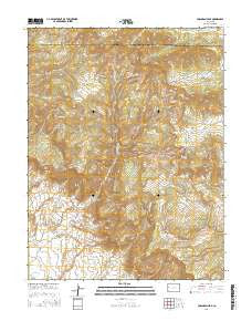 Corcoran Peak Colorado Current topographic map, 1:24000 scale, 7.5 X 7.5 Minute, Year 2016