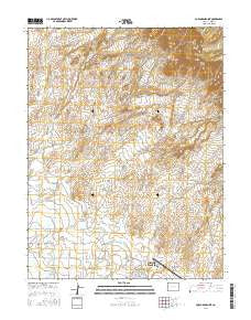Corcoran Point Colorado Current topographic map, 1:24000 scale, 7.5 X 7.5 Minute, Year 2016