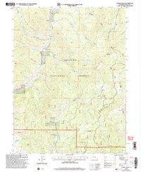 Corral Peaks Colorado Historical topographic map, 1:24000 scale, 7.5 X 7.5 Minute, Year 2000