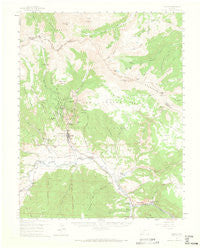 Creede Colorado Historical topographic map, 1:62500 scale, 15 X 15 Minute, Year 1959