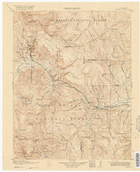Creede Colorado Historical topographic map, 1:125000 scale, 30 X 30 Minute, Year 1916
