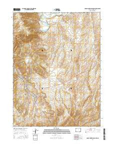 Cross Mountain Canyon Colorado Current topographic map, 1:24000 scale, 7.5 X 7.5 Minute, Year 2016