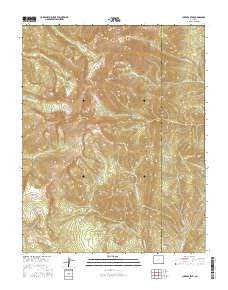 Culebra Peak Colorado Current topographic map, 1:24000 scale, 7.5 X 7.5 Minute, Year 2016