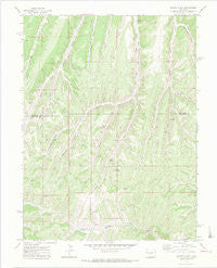 Cutoff Gulch Colorado Historical topographic map, 1:24000 scale, 7.5 X 7.5 Minute, Year 1971