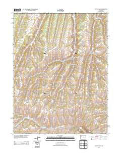 Cutoff Gulch Colorado Historical topographic map, 1:24000 scale, 7.5 X 7.5 Minute, Year 2013