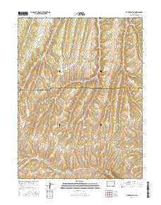 Cutoff Gulch Colorado Current topographic map, 1:24000 scale, 7.5 X 7.5 Minute, Year 2016