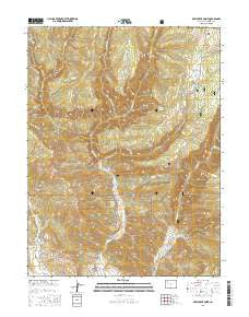 Deep Creek Point Colorado Current topographic map, 1:24000 scale, 7.5 X 7.5 Minute, Year 2016