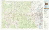 Denver West Colorado Historical topographic map, 1:100000 scale, 30 X 60 Minute, Year 1983