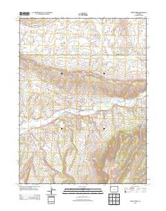 Divide Creek Colorado Historical topographic map, 1:24000 scale, 7.5 X 7.5 Minute, Year 2013