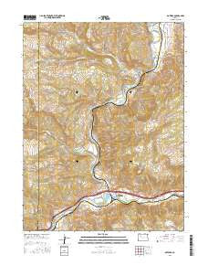 Dotsero Colorado Current topographic map, 1:24000 scale, 7.5 X 7.5 Minute, Year 2016