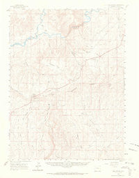Elk Springs Colorado Historical topographic map, 1:62500 scale, 15 X 15 Minute, Year 1960