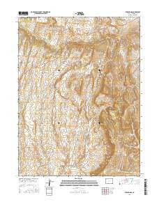 Elk Springs Colorado Current topographic map, 1:24000 scale, 7.5 X 7.5 Minute, Year 2016
