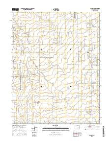 Ellicott Colorado Current topographic map, 1:24000 scale, 7.5 X 7.5 Minute, Year 2016