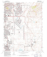 Elsmere Colorado Historical topographic map, 1:24000 scale, 7.5 X 7.5 Minute, Year 1961