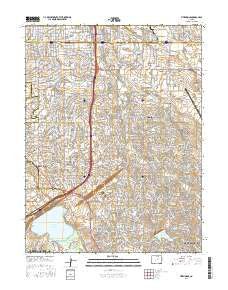 Fitzsimons Colorado Current topographic map, 1:24000 scale, 7.5 X 7.5 Minute, Year 2016