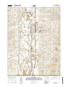 Fort Lupton Colorado Current topographic map, 1:24000 scale, 7.5 X 7.5 Minute, Year 2016