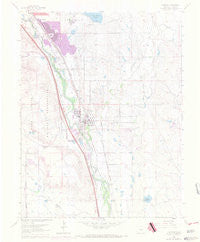 Fountain Colorado Historical topographic map, 1:24000 scale, 7.5 X 7.5 Minute, Year 1961