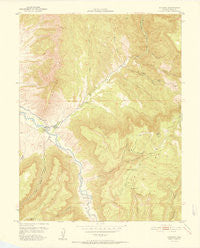 Gateway Colorado Historical topographic map, 1:24000 scale, 7.5 X 7.5 Minute, Year 1952
