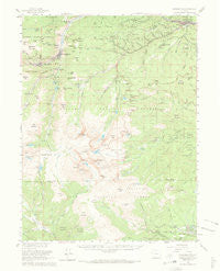 Georgetown Colorado Historical topographic map, 1:62500 scale, 15 X 15 Minute, Year 1957