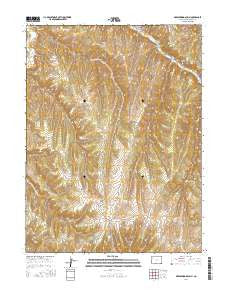 Greasewood Gulch Colorado Current topographic map, 1:24000 scale, 7.5 X 7.5 Minute, Year 2016