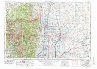 Greeley Colorado Historical topographic map, 1:250000 scale, 1 X 2 Degree, Year 1954