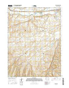 Hayden Colorado Current topographic map, 1:24000 scale, 7.5 X 7.5 Minute, Year 2016
