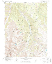 Hayden Peak Colorado Historical topographic map, 1:24000 scale, 7.5 X 7.5 Minute, Year 1960
