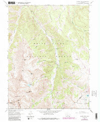 Hayden Peak Colorado Historical topographic map, 1:24000 scale, 7.5 X 7.5 Minute, Year 1960