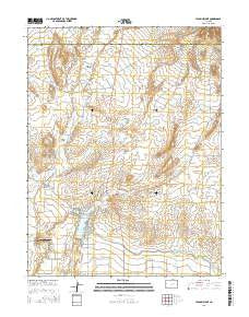 Highline Lake Colorado Current topographic map, 1:24000 scale, 7.5 X 7.5 Minute, Year 2016