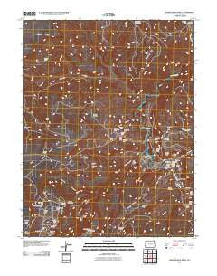 Horse Range Mesa Colorado Historical topographic map, 1:24000 scale, 7.5 X 7.5 Minute, Year 2011