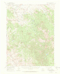 Hyannis Peak Colorado Historical topographic map, 1:62500 scale, 15 X 15 Minute, Year 1956