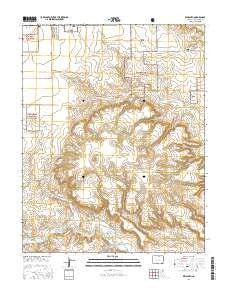 Kim South Colorado Current topographic map, 1:24000 scale, 7.5 X 7.5 Minute, Year 2016