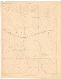 Kit Carson Colorado Historical topographic map, 1:125000 scale, 30 X 30 Minute, Year 1893