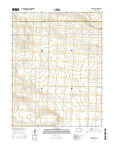Lake Albert Colorado Current topographic map, 1:24000 scale, 7.5 X 7.5 Minute, Year 2016