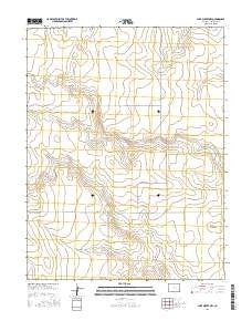 Lake Albert NW Colorado Current topographic map, 1:24000 scale, 7.5 X 7.5 Minute, Year 2016