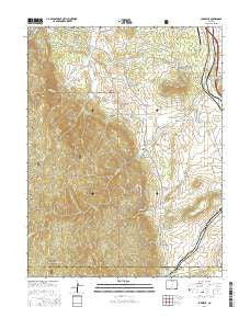 Larkspur Colorado Current topographic map, 1:24000 scale, 7.5 X 7.5 Minute, Year 2016