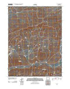Lay Colorado Historical topographic map, 1:24000 scale, 7.5 X 7.5 Minute, Year 2010
