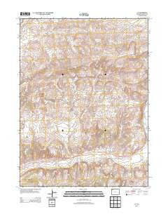 Lay Colorado Historical topographic map, 1:24000 scale, 7.5 X 7.5 Minute, Year 2013