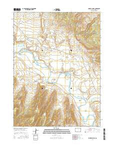 Lodore School Colorado Current topographic map, 1:24000 scale, 7.5 X 7.5 Minute, Year 2016