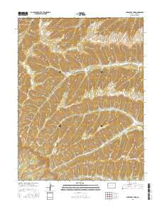 Middle Dry Fork Colorado Current topographic map, 1:24000 scale, 7.5 X 7.5 Minute, Year 2016