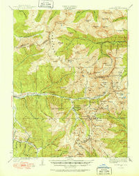 Montezuma Colorado Historical topographic map, 1:62500 scale, 15 X 15 Minute, Year 1924