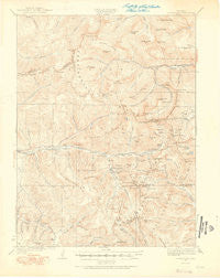 Montezuma Colorado Historical topographic map, 1:62500 scale, 15 X 15 Minute, Year 1924