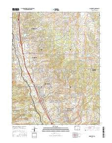 Monument Colorado Current topographic map, 1:24000 scale, 7.5 X 7.5 Minute, Year 2016