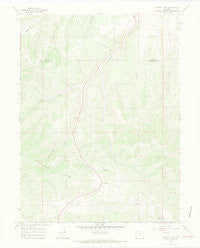 Ninemile Gap Colorado Historical topographic map, 1:24000 scale, 7.5 X 7.5 Minute, Year 1966