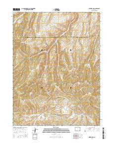 Ninemile Gap Colorado Current topographic map, 1:24000 scale, 7.5 X 7.5 Minute, Year 2016