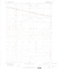 Paoli Colorado Historical topographic map, 1:24000 scale, 7.5 X 7.5 Minute, Year 1971