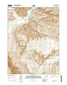Peck Mesa Colorado Current topographic map, 1:24000 scale, 7.5 X 7.5 Minute, Year 2016