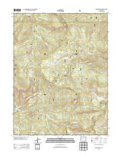 Quaker Mesa Colorado Historical topographic map, 1:24000 scale, 7.5 X 7.5 Minute, Year 2013